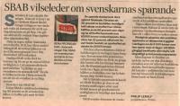 SBAB vilseleder om svenskarnas sparande