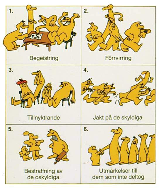 Projektets sex faser